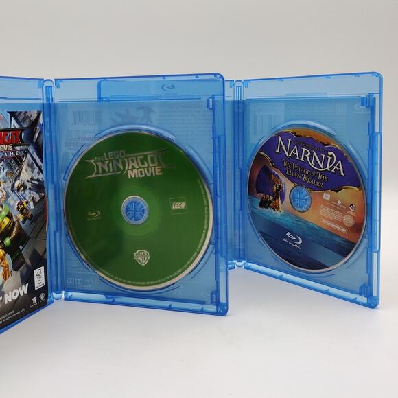 Blu-Ray Lot Lego Ninjago Movie Chronicles of Narnia Voyage of Dawn Treader - Picture 2 of 3